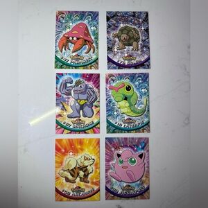 Topps 1999 Pokemon TV Animation Edition Lot Partial Set 6 Cards Jigglypuff Vtg